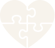 Animated puzzle shaped like a heart