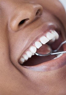 a patient receiving dental care from dentist near Wichita Falls